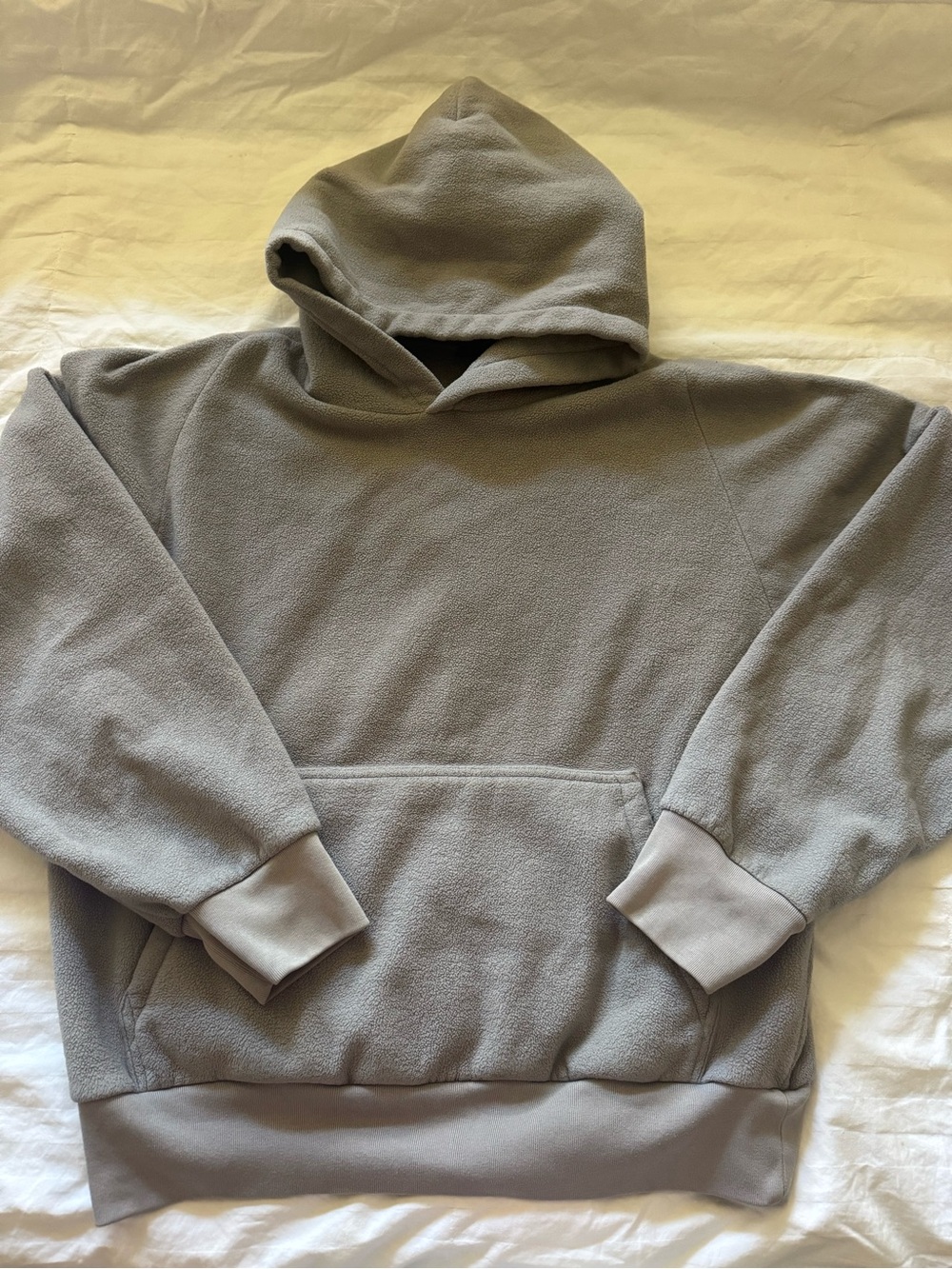 Yeezy Gap - Polar Fleece Regular Fit Hoodie - Grey Size M Kanye West